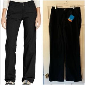 Columbia Women’s Willamette Pass Pants Black UPF 50 Omni Shade Size 10 Long NWT